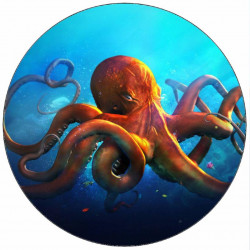 Essbares Papier riesige Kraken 19,5 cm