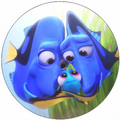 Essbares Dori-Papier mit Eltern 19,5 cm