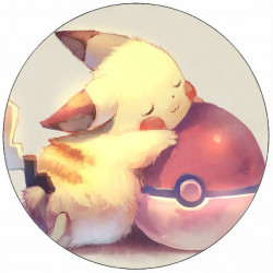 Essbares Papier Pokémon Pikachu und Pokéball 19,5 cm