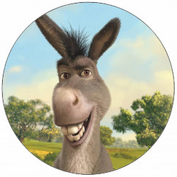 Essbares Papier Shrek Esel 19,5 cm