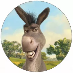 Essbares Papier Shrek Esel 19,5 cm
