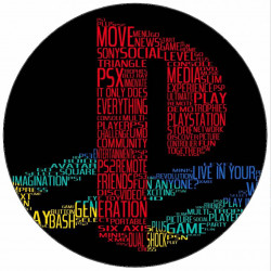 essbares Papier Playstation-Logo 19,5 cm