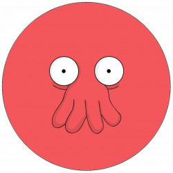 Essbares Papier Futurama Gesicht von Zoidberg 19,5 cm