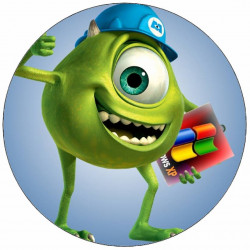 Essbares Papier Monstren GmbH Mike Wazowski 19,5 cm