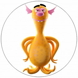 Essbares Monster-Papierchen, das geschmolzen ist, 19,5 cm