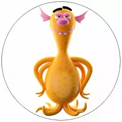 Essbares Monster-Papierchen, das geschmolzen ist, 19,5 cm
