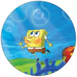 essbare Papier-SpongeBob und Blase 19,5 cm
