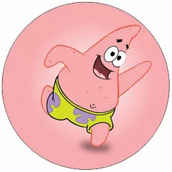 Essbares Papier Spongebob fröhlich Patrick 19,5 cm