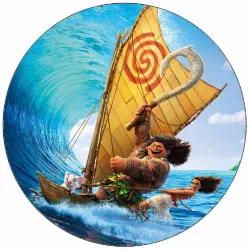 Essbares Papier Mutige Vaiana auf dem Wasser 19,5 cm
