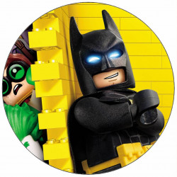 essbares Lego-Batman-Papier 19,5 cm