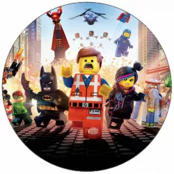 Essbarer Lego-Papier Helden 19,5 cm