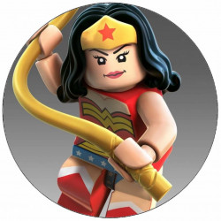 Essbares Papier Lego Wonder Woman 19,5 cm