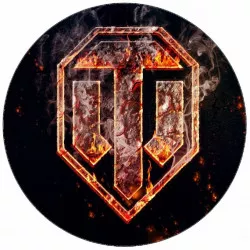 Essbares Papier mit „World of Tanks“-Logo, 19,5 cm