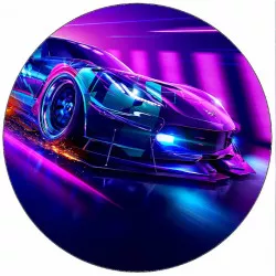 Essbares Papier „Need for Speed“ – Rennwagen, 19,5 cm