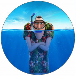 essbare Papier Hotel Transylvania Dracula im Wasser 19,5 cm