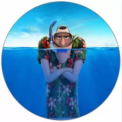 essbare Papier Hotel Transylvania Dracula im Wasser 19,5 cm