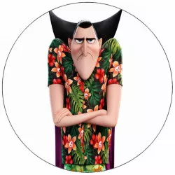 Essbares Papier Hotel Transylvania Drakula im Sommerhemd 19,5 cm