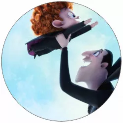 Essbares Papier Hotel Transylvania Drákula und Denis 19,5 cm