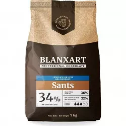 Blanxart Echte Vollmilchschokolade Sants 34 % (1 kg)