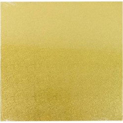 Cake Star Kuchenunterlage FESTES goldenes Muster Traube Quadrat 40 cm 16