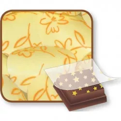 Bombasei Transferfolie Blumen 36,5 x 25 cm