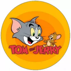 Essbares Papier Tom und Jerry Logo 19,5 cm