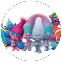 Essbares Papier Troll-Familie 19,5 cm
