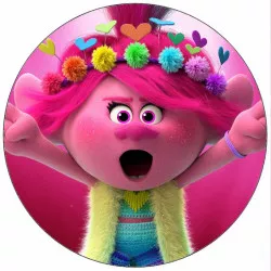 Essbares Papier Trolls Poppy 19,5 cm