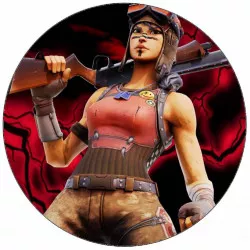 Essbares Papier Fortnite Kämpferin 19,5 cm