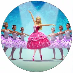 Essbares Papier Barbie Ballerina 19,5 cm