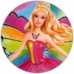 Essbares Papier Barbie Fee 19,5 cm