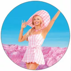 Essbares Papier Barbie, die winkt, 19,5 cm