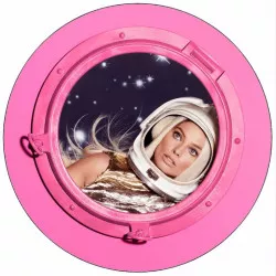 Essbares Papier Barbie im Weltraum 19,5 cm