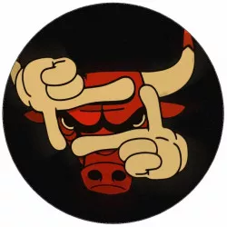 Essbares Papier Chicago Bulls Logo 19,5 cm