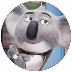 Essbares Papier Singe Buster Moon auf dem Stuhl 19,5 cm