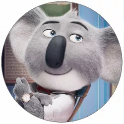 Essbares Papier Singe Buster Moon auf dem Stuhl 19,5 cm