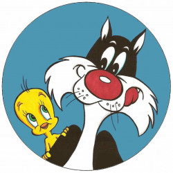 Essbares Papier Looney Tunes Silvester und Tweety 19,5 cm