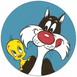 Essbares Papier Looney Tunes Silvester und Tweety 19,5 cm