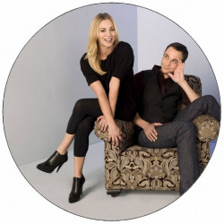 Essbares Papier The Big Bang Theory - The Big Bang Theory Penny und Sheldon 19,5 cm