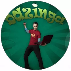Essbares Papier The Big Bang Theory - The Big Bang Theory Sheldon Bazinga 19,5 cm