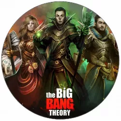 Essbares Papier The Big Bang Theory - The Big Bang Theory Animation 19,5 cm