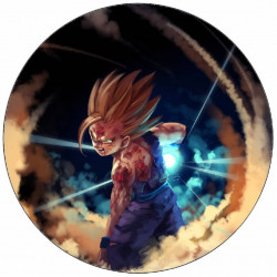 Essbares Dragon Ball Gohan-Papier 19,5 cm