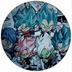 Essbares Dragon Ball Super Chibi-Papier 19,5 cm