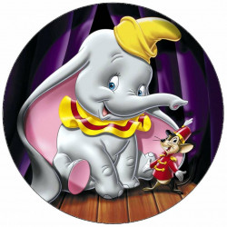 Essbares Papier Dumbo im Zirkus 19,5 cm