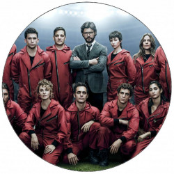 Essbares Papier Papierhaus - La casa del papel Hauptfiguren 19,5 cm