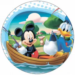 Essbares Papier Enten-Donald und Mickey 19,5 cm