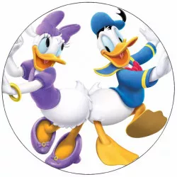 Essbares Papier Donald Duck und Daisy 19,5 cm