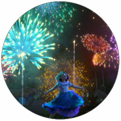 Essbares Papier Encanto Mirabel und Feuerwerk 19,5 cm