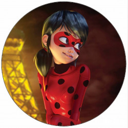 Essbares Papier Beruška bei Eiffelturm 19,5 cm