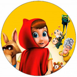 essbares Papier Karcoolka gelber Hintergrund 19,5 cm